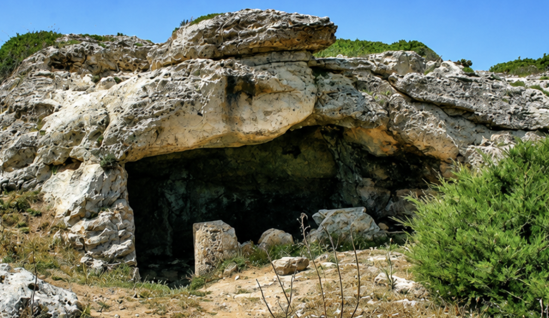 Hipogeu de Son Real I Sa cova de davant s'illa des Porros